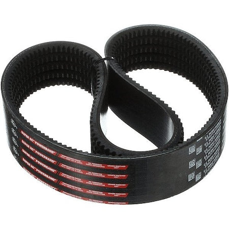 Gates 5/5VXP850 - Banded Narrow Cogged V-Belt, Super HC XP Power Band, 5 VXP850, 5 VX, Ethylene Elastomeric, 85 in, 3-3/8 in Top Width