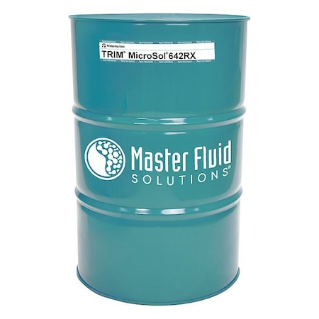 Trim MS642RX-54G - Cutting Fluid, Micro Sol 642 RX, Soluble Oil, 54 gal, Drum, Light Yellow to Amber