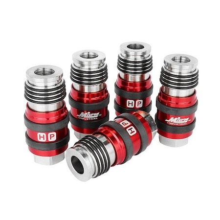 Milton 1756 - Safety Coupler Set,1/4" Sz,PK5