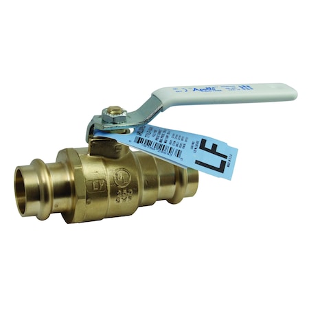 Apollo Valves 77VLF10301 - Manual 2-Way Ball Valve,Press,Brass