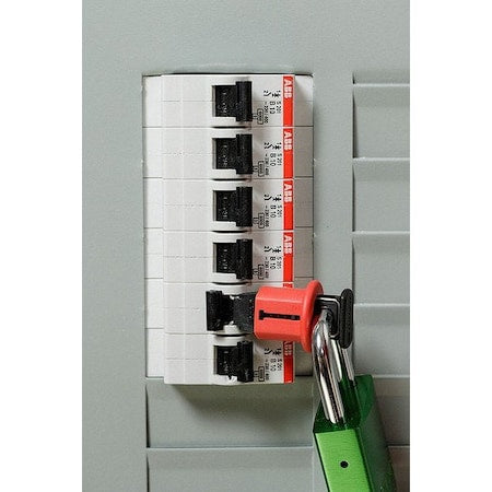Brady 90844 - Breaker Lockout,Mini,Pin Out,Pushbutton