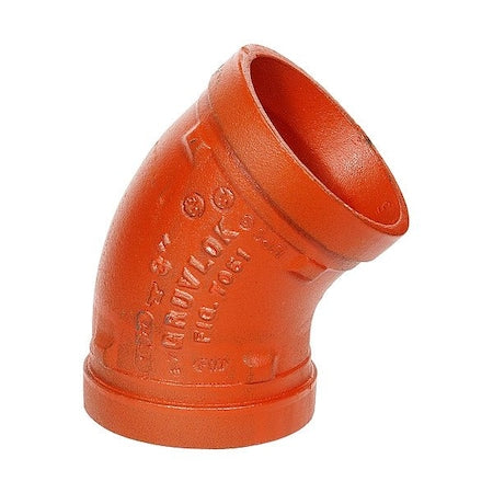 Gruvlok 0390117307 - 45 Elbow, 12 in Grooved x 12 in Grooved