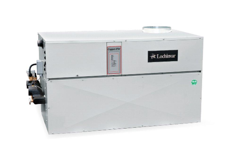 Lochinvar 100140876 Copper-Fin Lowboy 645 MBH Commercial Natural Gas Water Heater