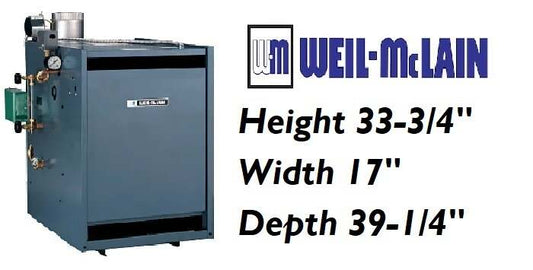 Weil-McLain 119354330 Natural Gas Fired Cast Iron Steam Boiler 100K BTU 82%