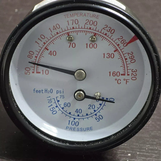 LOCHINVAR 100146999 Lochinvar Triometer Gauge 75 PSI