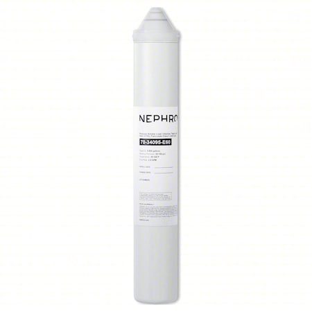 Nephros 70-34095-E60 - Quick-Connect Filter, 2.5 gpm, 3 in Dia