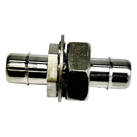 Mem-Co 5/16BK3-316SS - Straight, SS, Tube 1/8 in, Tube 1/8 in