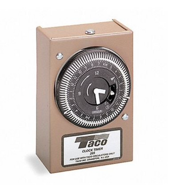 Taco 265-1 24-hour analog timer with protective dust cover for circulator pumps