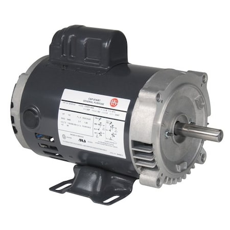 U.S. Motors D1C2J14C - Capacitor-Start General Purpose Motor, 1 hp HP, 115/208-230 V AC Voltage, 143 TC Frame