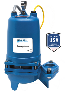 Goulds 2WD52E4BF 1HP 460V industrial pump motor side view