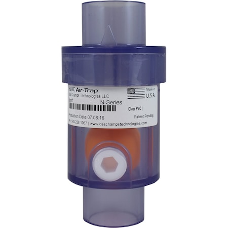 Supco NPC112H - Negative Pressure Trap,1.5" x 1.5",Clr