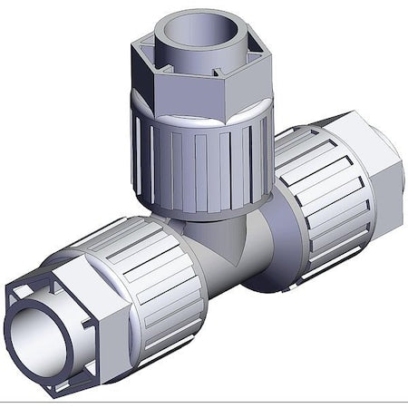 Smc LQ3T5A - High Purity Fitting,Union,PFA,Tee