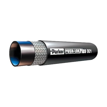 Parker F8010106-6-6-6-144-BLK - Black Air Hose 3/8" 12 FT L