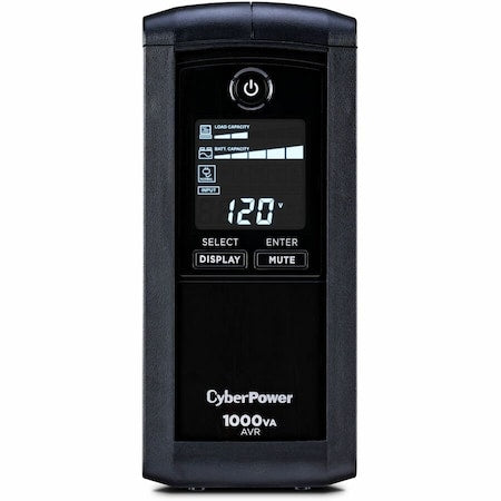 Cyberpower CP1000AVRLCD - UPS System, Line Interactive, Out: 120 V AC In: 120 V AC