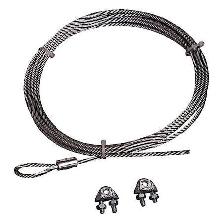 Jan Fan JF-SCK - Safety Cable,Black,Stainless Steel,30in L