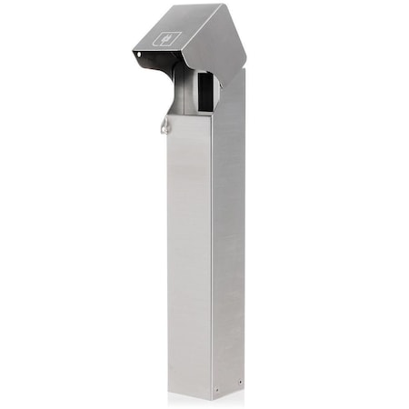 Leviton 1PF24-S - 24.0" H, 4.89" D, 4.27" W, 3 R, 304 Stainless Steel