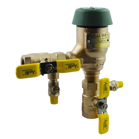 Apollo Valves 4A505A2F - Pressure Vacuum Breaker,8 3/8 in H,1 in