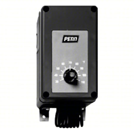 Johnson Controls A28PA-2C - Temperature Control, Heat or Cool, 30 to 110 F, 24 to 277 V AC