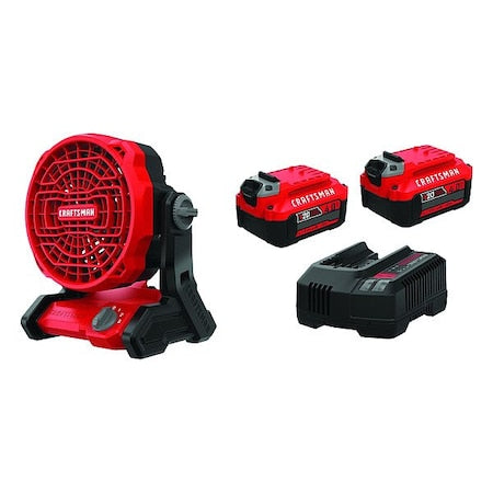 Craftsman CMCE001B/CMCB204-2CK - Cordless Jobsite Fan (Tool Only),20 V AND