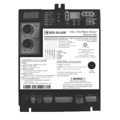 Weil McLain 381-330-038 LWCO Control Module CGa-3 Series
