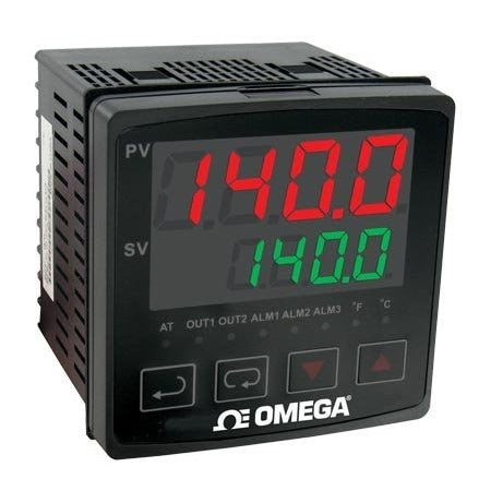 Omega CN7233 - Dial Limit Controller: CN7200, 1/4 DIN Size, RTD, 100 to 240 V AC, 0 Degrees C to 50 Degrees C, Digital, 5 A