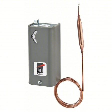 Johnson Controls A19AAF-12C - Line Voltage Mechanical Thermostat, Heat or Cool, 25 to 225 F, Screwdriver, 24 to 277 V AC, 1 C, 1 H