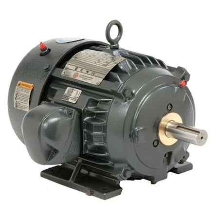 U.S. Motors 8P100P3GB - Three-Phase Motor, 100 HP, 444 T Frame, 575 V Voltage, 1,185 Nameplate RPM 45 7/8 in Overall Length