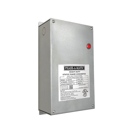 Phase-A-Matic UL-600HD - Phase Converter, Static, 208/230 V AC, 208/230 V AC, 30 A, 15.2 A