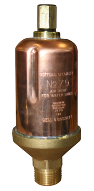 Hoffman 401488 Model 79 water main vent valve for hydronic heating systems