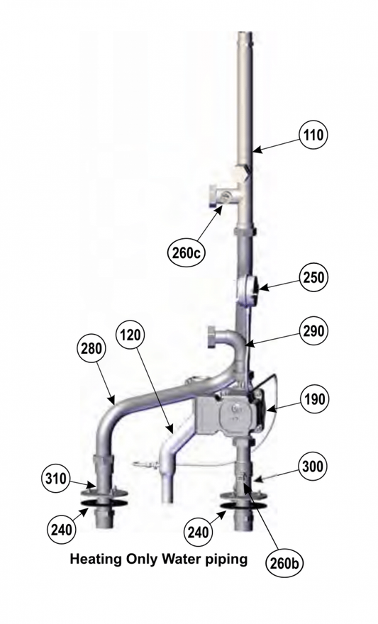 Weil-McLain 383700378 ECOTec 1 Water Flex Line