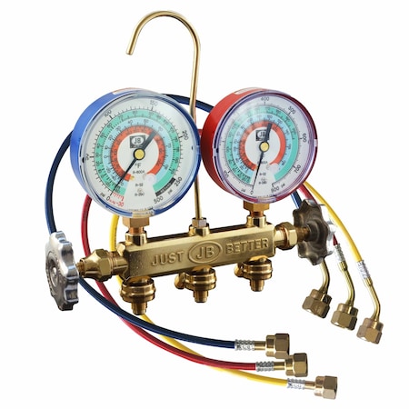 Jb Industries 22733RF-18 - Manifold Gauge Kit,18 in L,3 1/8 in Dia