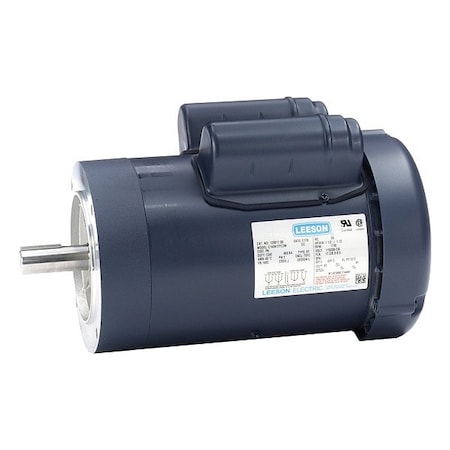 Leeson 120017.00 - Capacitor-Start/Run General Purpose Motor, 1 1/2 hp HP, 145 TC Frame, 115/208-230 V AC Voltage