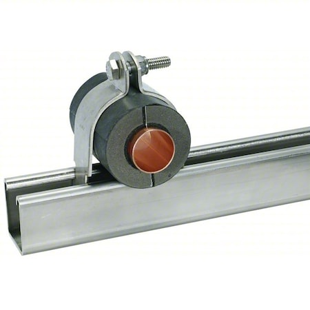 Zsi UX13834S6 - Insulated Strut Clamp,1 3/8"OD,3 1/8"W