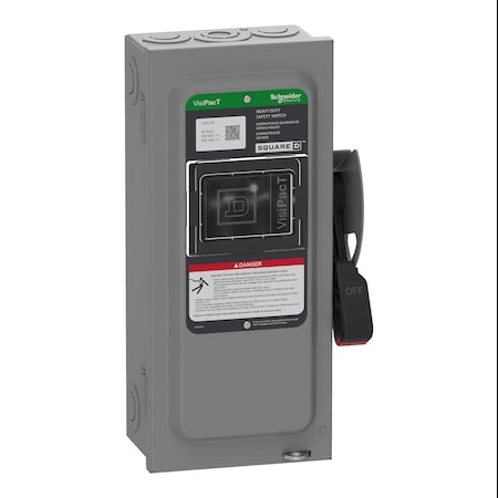 Schneider Electric VH321N - Safety Switch, Fusible, 3 PST, Three Phase, NEMA 1, Indoor, Steel