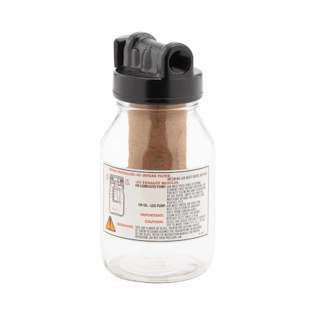 Gast AA800D - Muffler 32 Oz Glass 1/2 Npt Sp Aa800 D