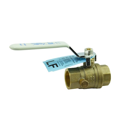 Apollo Valves 95ALF20401 - Ball Valve,Brass,2-Piece,Sweat x Sweat