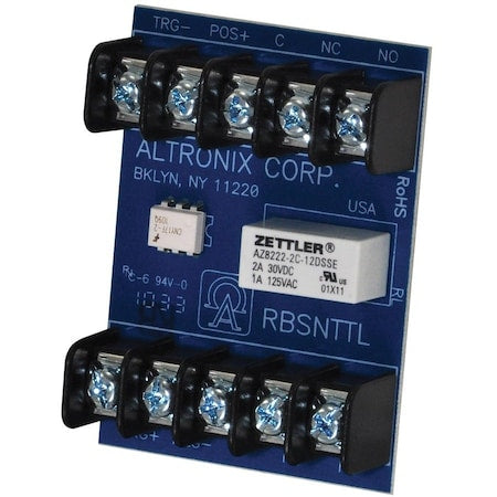 Altronix RBSNTTL - Sensitive Relay 12/24 VDC 18 Ma DPDT, Relay, -