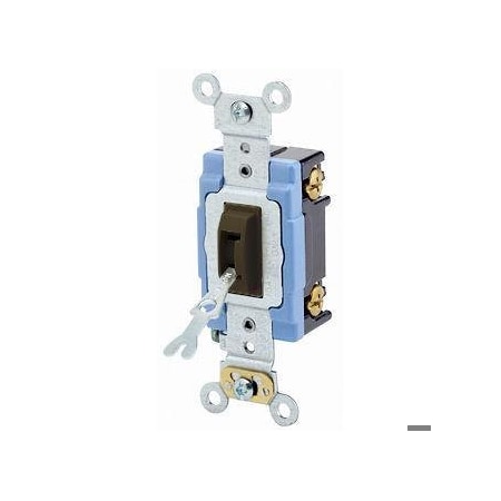 Leviton 1201-2L - Toggle Locking SP 15 A Ind Gr Brown