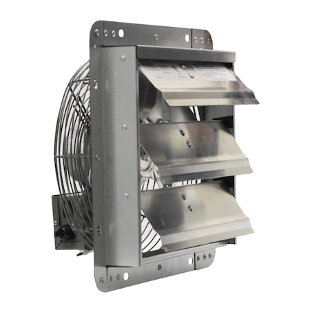 Canarm GSF3-12A - Shutter Fan,12 In Bld Dia,Galvalume,120