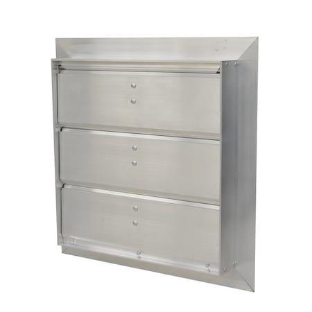 Canarm SR3216X16 - Manual Damper,Aluminum,Square