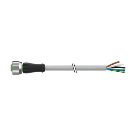 Murrelektronik 7000-12241-2150300 - Cordset,Straight,M12,Gray,22 AWG,4 A