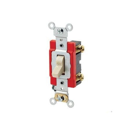 Leviton 1221-LHI - Toggle SP 20 A Illum Ind Gr Ivory