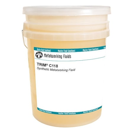 Trim C118-5G - Metalworking Fluid, C118, Synthetic, 5 gal, Pail, Colorless to Light Yellow