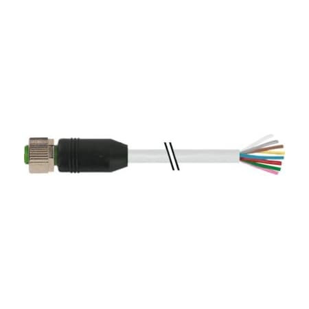 Murrelektronik 7000-17041-2921000 - Cordset,Straight,M12,Gray,24 AWG,3 A