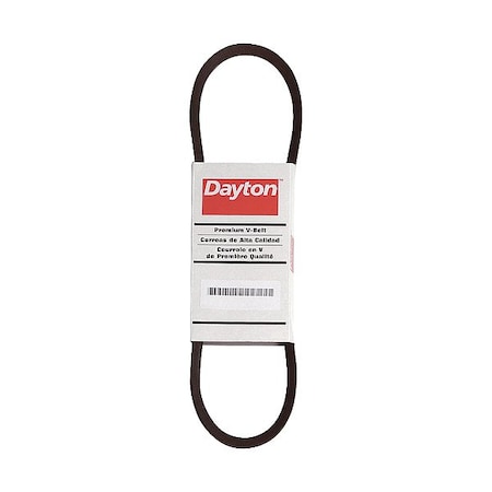 Dayton 52LD57 - Cogged V-Belt, AX89, AX, NR, 91 in, 1/2 in Top Width