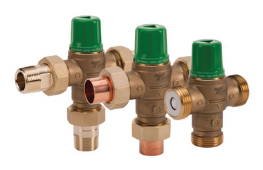 Taco 5003-P3-G 3/4 inch Pex union mixing valve with integrated temperature gauge