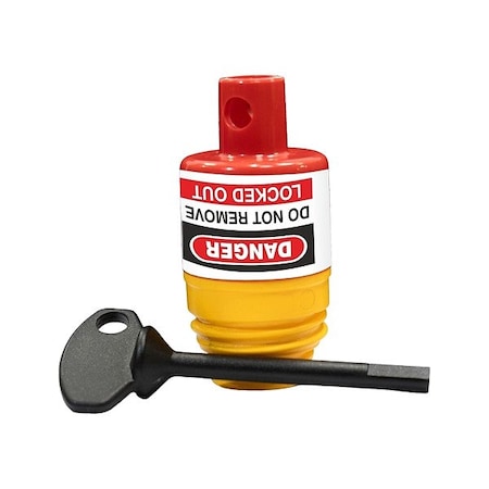 Zing 7638 - Round/Bottle Fuse Holder Lockout, 500 VAC