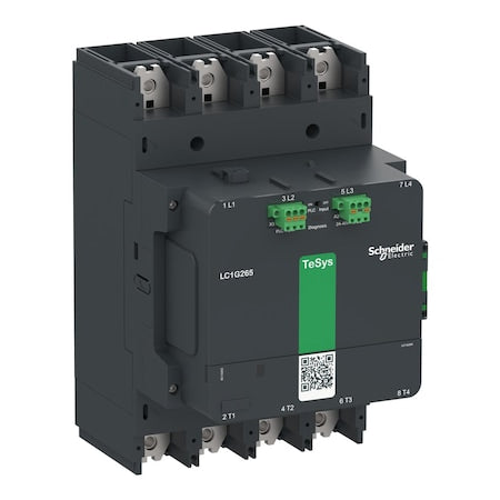 Schneider Electric LC1G5004LSEA - IEC Magnetic Contactor, 1 NC/1 NO, 200 V-500 V AC/DC, 4 P, Spring Type