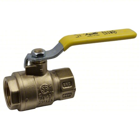Apollo Valves 77F10501 - Manual 2-Way Ball Valve,NPT,Brass