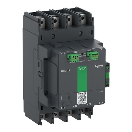 Schneider Electric LC1G1154LSEA - IEC Magnetic Contactor, 1 NC/1 NO, 200 V-500 V AC/DC, 4 P, Spring Type